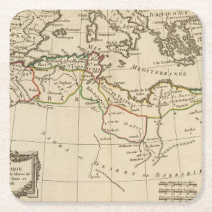 Posavasos Cuadrado De Papel Escuela de África