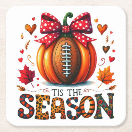 Posavasos Cuadrado De Papel Esta es la temporada