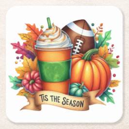 Posavasos Cuadrado De Papel Esta es la temporada