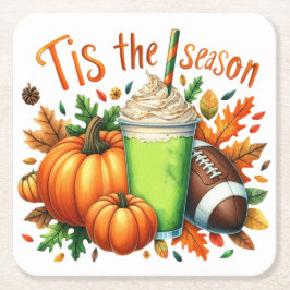 Posavasos Cuadrado De Papel Esta es la temporada