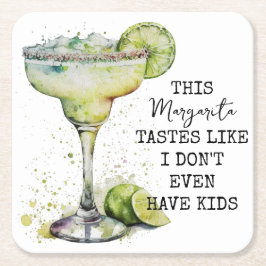 Posavasos Cuadrado De Papel Esta Margarita Sabe Que Ni Siquiera Tengo Hijos