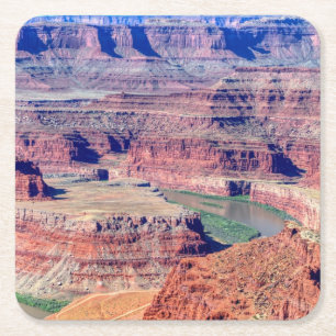 Posavasos Cuadrado De Papel Estacionamiento hípico muerto Moab Utah