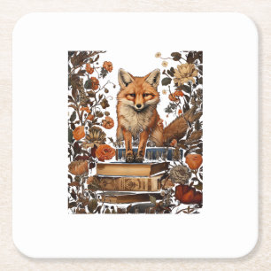Posavasos Cuadrado De Papel Estética Cottagecore Con Libro Lindo Goblincore Mi