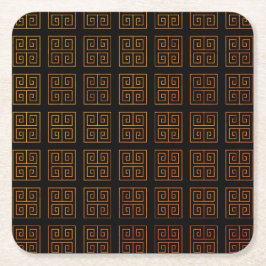 Posavasos Cuadrado De Papel Estilo griego