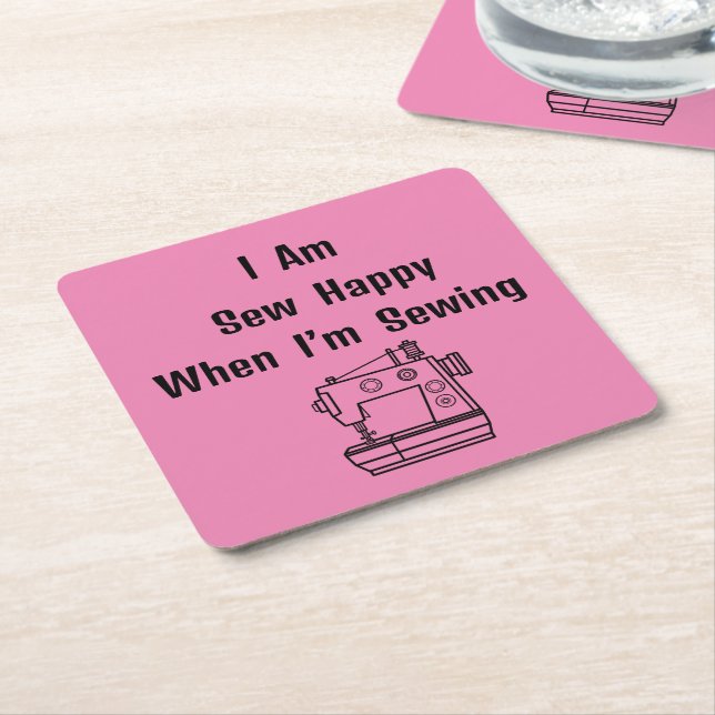 Posavasos Cuadrado De Papel Estoy fresco cuando estoy masticando (En perspectiva)