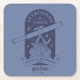 Posavasos Cuadrado De Papel Estudia en la Torre de Astronomía de HOGWARTS™