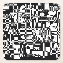 Posavasos Cuadrado De Papel Ethiopian Cities