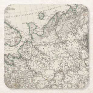 Posavasos Cuadrado De Papel Europa Oriental, Rusia