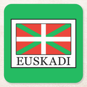 Posavasos Cuadrado De Papel Euskadi