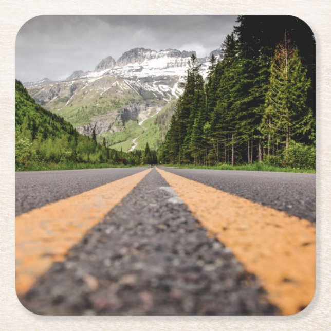 Posavasos Cuadrado De Papel Explore (Anverso)