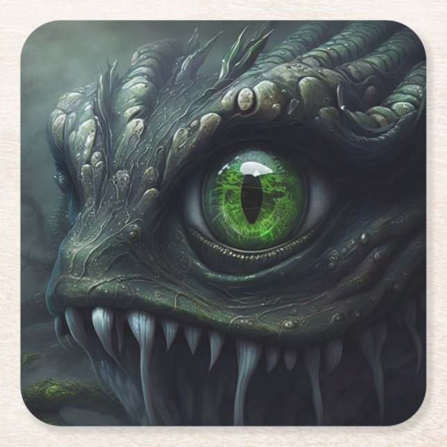 Posavasos Cuadrado De Papel Eye (Anverso)