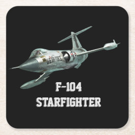 Posavasos Cuadrado De Papel F-104 Starfighter ペーパーコースター