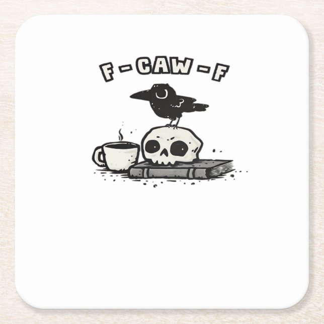 Posavasos Cuadrado De Papel F Caw F Cool Unique Look (Anverso)