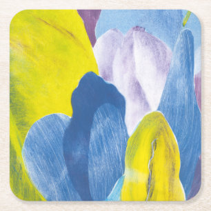 Posavasos Cuadrado De Papel False Indigo III