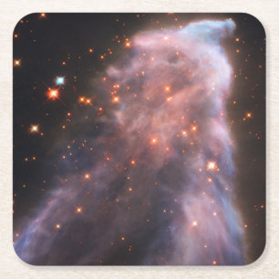 Posavasos Cuadrado De Papel Fantasma de Cassiopeia Nebula