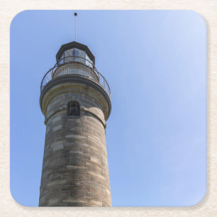 Posavasos Cuadrado De Papel Faro de Erie Land