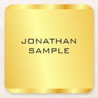 Faux Gold Modern Elegant Professional Template