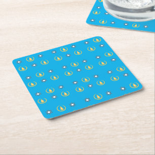 Posavasos Cuadrado De Papel Feliz Hanukkah