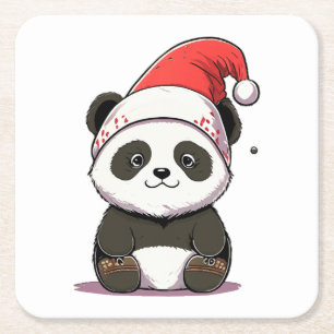 Posavasos Cuadrado De Papel feliz navidad