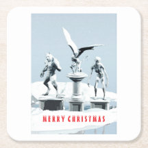 Feliz Navidad. Esculturas de hielo monstruosas