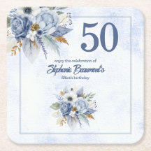Fiesta de cumpleaños número 50 de mujer con flores