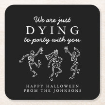Fiesta de Halloween de Esqueletos Dibujados a Mano