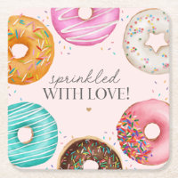 Fiesta de la mesa de la rociada de donut bebé roci