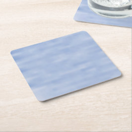 Posavasos Cuadrado De Papel Fiesta de patrón de cielo azul claro