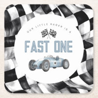 Fiesta de primer cumpleaños de Blue Race Car Fast