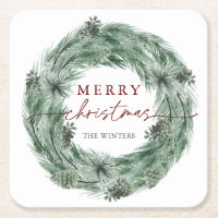 Fiesta navideña de la flor verde y roja de la flor