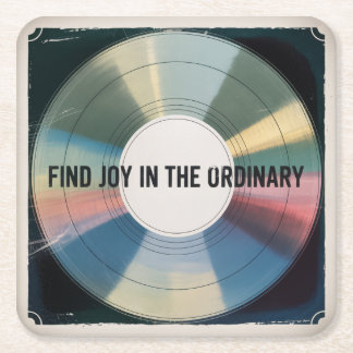 Posavasos Cuadrado De Papel Find Joy In The Ordinary