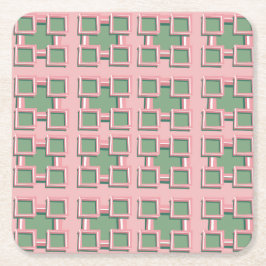 Posavasos Cuadrado De Papel Five Square Coaster