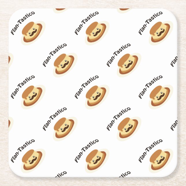 Posavasos Cuadrado De Papel Flantastico (Anverso)