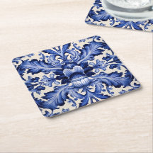 Flor azul Delft Ware