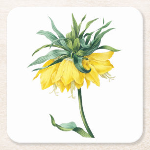 Posavasos Cuadrado De Papel Flor: Corona de A002 Kaiser -