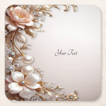 Flores suaves de color rosa y blanco sobre papel C