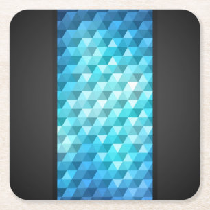 Posavasos Cuadrado De Papel Fondo abstracto hecho de modelo de mosaico