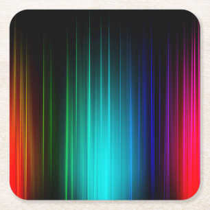 Posavasos Cuadrado De Papel Fondo de la pantalla de luz de espectro-55321
