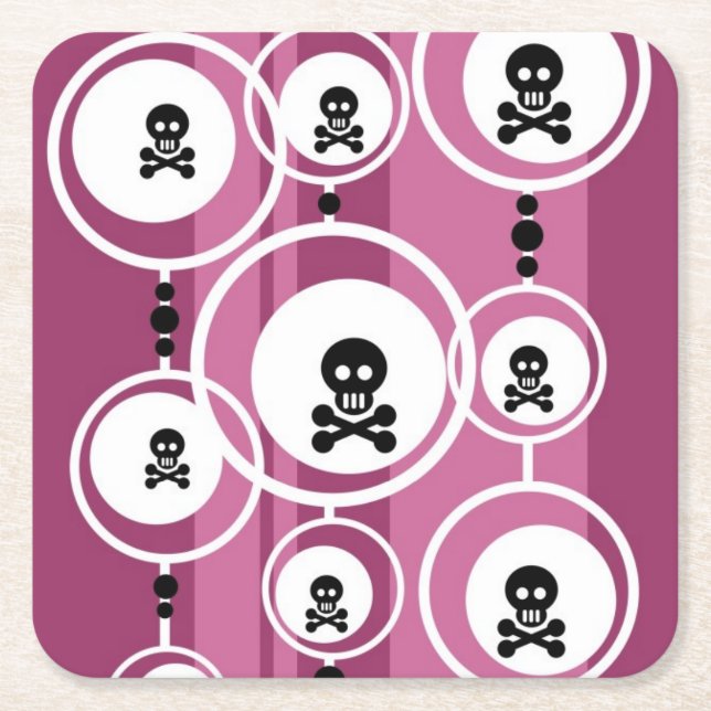 Posavasos Cuadrado De Papel Fondo del Grunge (Anverso)