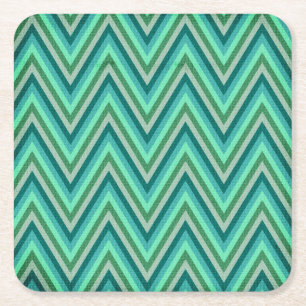 Posavasos Cuadrado De Papel Fondo rayado del zigzag