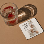 Posavasos Cuadrado De Papel Foto de colección moderna Regalo del Día de los Pa<br><div class="desc">El "Modern Collage Photo Colorful Best Dad Ever Gift" es un regalo personalizado y único para cualquier padre que merezca ser celebrado. El regalo es una foto de collage hecha de varias imágenes individuales que han sido cuidadosamente dispuestas para crear un diseño impresionante y llamativo. El regalo es una gran...</div>