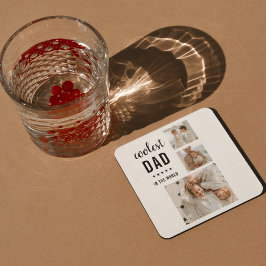 Posavasos Cuadrado De Papel Foto de colección moderna Regalo del Día de los Pa