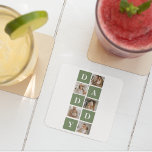 Posavasos Cuadrado De Papel Foto de colección moderna y regalo del Día del Pad<br><div class="desc">Una moderna foto de collage es una manera creativa de celebrar y honrar a alguien especial en tu vida, como tu padre, en el Día del Padre. Implica compilar varias fotos y organizarlas de una manera visualmente atractiva para crear una composición cohesiva y significativa. Para crear una moderna foto de...</div>