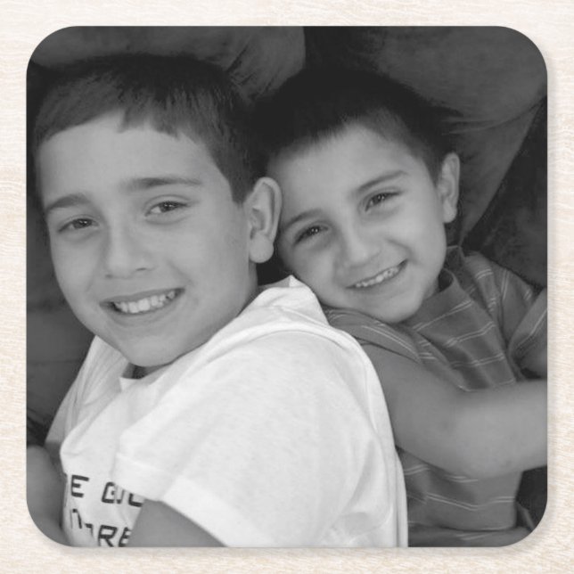 Posavasos Cuadrado De Papel Foto de encargo (Anverso)