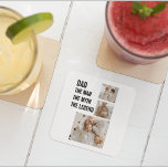 Posavasos Cuadrado De Papel Fotografía de Collage moderna | `Regalo de papá<br><div class="desc">El regalo moderno de fotos de collage es una manera reflexiva y sentimental de mostrar a tu padre lo mucho que te importa en el Día del Padre. Permite reunir recuerdos y momentos especiales para ambos y presentarlos de una manera hermosa y artística.</div>