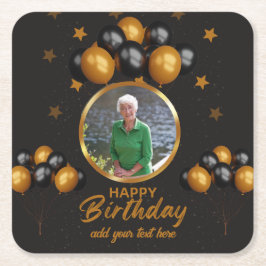 Posavasos Cuadrado De Papel Fotografías por 70 años