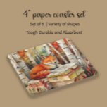 Posavasos Cuadrado De Papel Fox de cosecha rústica libros Woodland Fiesta de o<br><div class="desc">Trae un toque de encanto de los bosques a tus reuniones con esta montaña de fiesta de papel desechable con un zorro escondido entre los abedules y los libros. Perfecto para las celebraciones de otoño, clubes de lectura o eventos de temática rústica, estas galerías protegen sus superficies y le dan...</div>