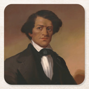 Posavasos Cuadrado De Papel Fr3d3rick Bailey Douglass: Leyenda de derechos civ