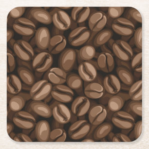 Posavasos Cuadrado De Papel Frijoles para café