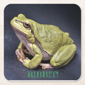 Posavasos Cuadrado De Papel Frog Coaster